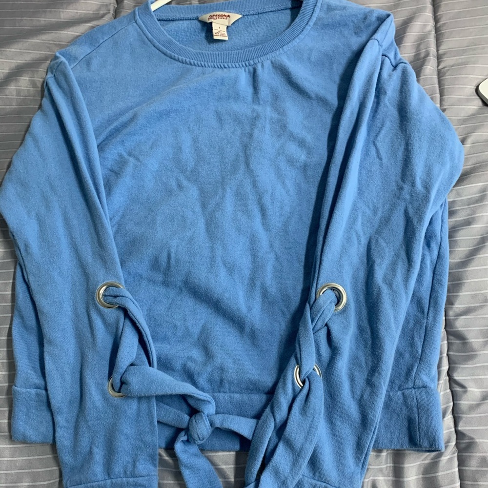 Blue Casual Sweater
